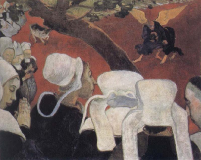 Paul Gauguin The Vision after the Sermon oil painting picture